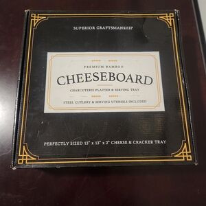 Smirly Premium Bamboo Charcuterie Cheese Board